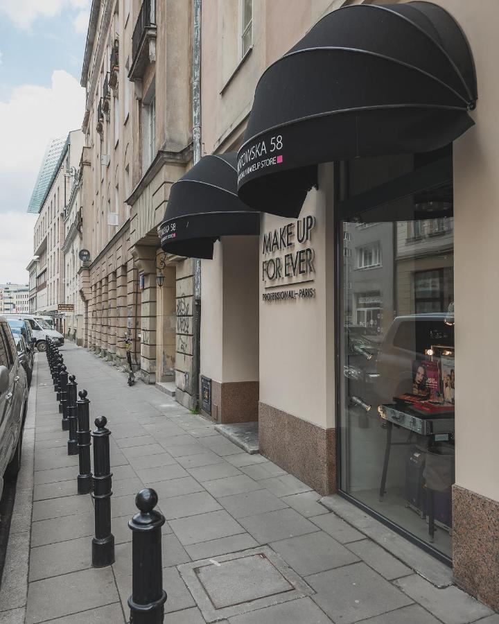 Mokotowska 67 Prywatne Mieszkanie Z Balkonem W Centrum Miasta I W Poblizu Ambasady Usa Samodzielne Zameldowanie! Self Check-In System! Varsavia Esterno foto