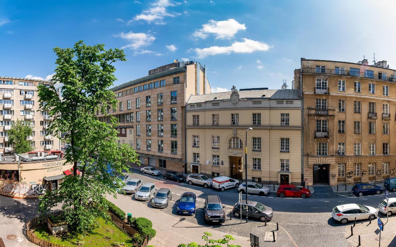 Mokotowska 67 Prywatne Mieszkanie Z Balkonem W Centrum Miasta I W Poblizu Ambasady Usa Samodzielne Zameldowanie! Self Check-In System! Varsavia Esterno foto